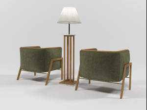 furniture set 1507 3D 模型