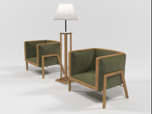 furniture set 1507 3D 模型