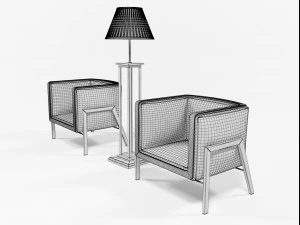 furniture set 1507 3D Model