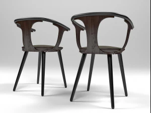 1601 dining chair 3D Model