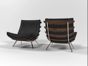 Poltrona lounge 1801 Modello 3D