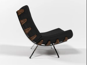 1801 lounge chair 3D Model