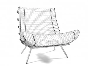 1801 lounge chair 3D Model