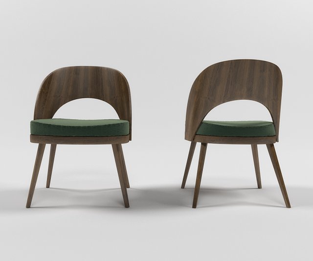 aksamit dining chair Modelo 3D .c4d .max .obj .3ds .fbx .stl .blend 