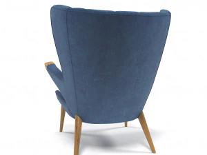 velvet armchair 1211 3D Model