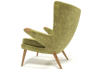 velvet armchair 1211 3D Модель