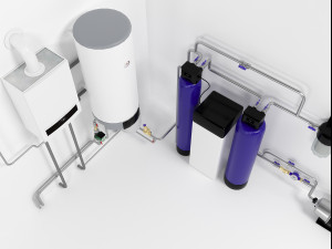 boiler buderus u072-35 with drazice okc160 waterheater Modèle 3D