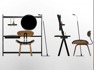 furniture set 2608 3D Model