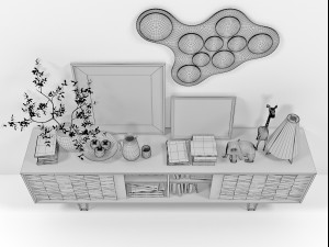 sideboard set 2510 Model 3D