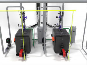 viessmann vitoplex 100-1700 boilers 3D Model
