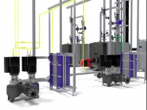 viessmann vitoplex 100-1700 boilers 3D Model
