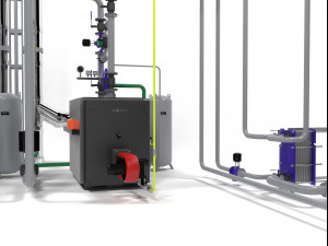 viessmann vitoplex 100-1700 boilers 3D Model