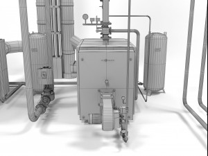 viessmann vitoplex 100-1700 boilers 3D Model