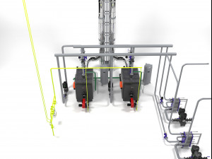 viessmann vitoplex 100-1700 boilers 3D Model