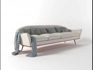 sofa by ico parisi 3D Model