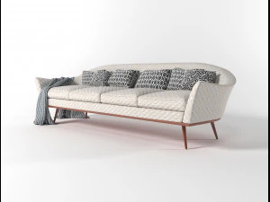sofa by ico parisi 3D Model