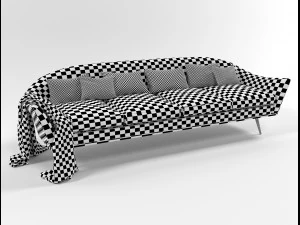 sofa by ico parisi 3D Model