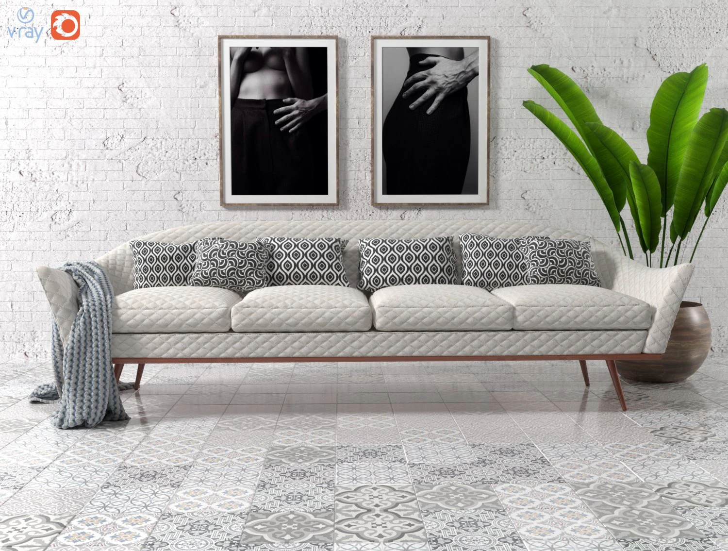 sofa by ico parisi 3D Model .c4d .max .obj .3ds .fbx .stl .blend 