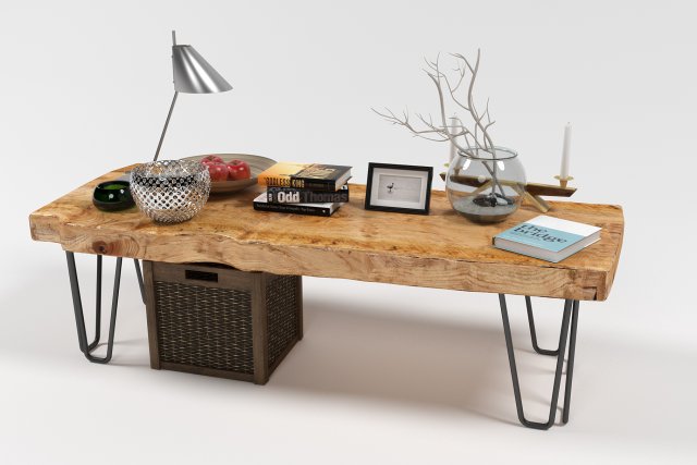 slab coffee table Modelo 3D .c4d .max .obj .3ds .fbx .stl .blend 