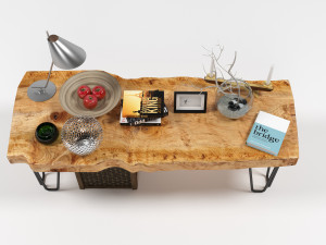 slab coffee table Modelo 3D