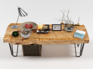 slab coffee table Modelo 3D