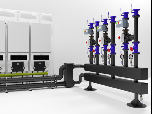 buderus gb162-100 400kw cascade heating instalation 3D Модель