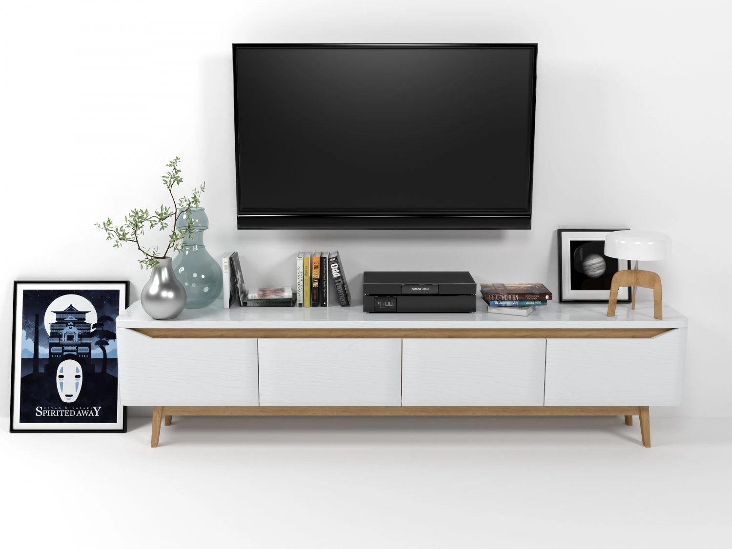 tv stand 1702 3D Model .c4d .max .obj .3ds .fbx .stl .blend