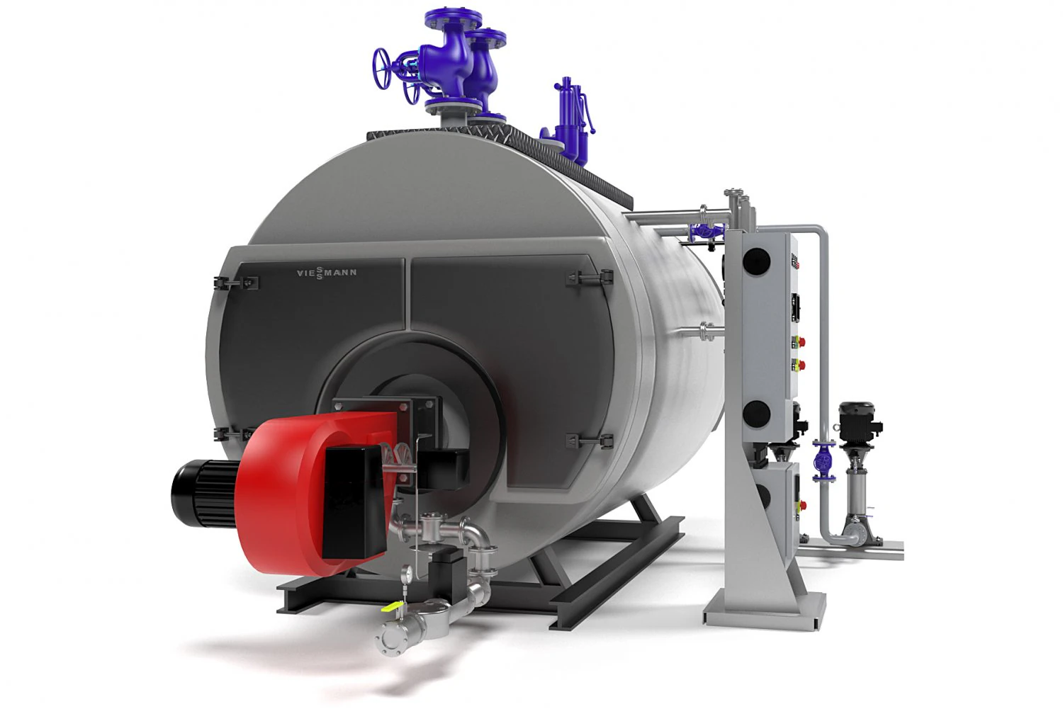 viessmann vitomax 200hs steam boiler 3D Model .c4d .max .obj .3ds .fbx .stl .blend