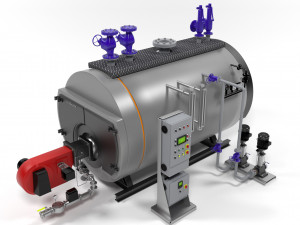 viessmann vitomax 200hs steam boiler Modèle 3D