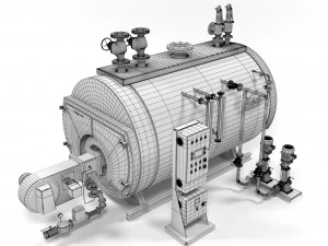viessmann vitomax 200hs steam boiler 3D Model