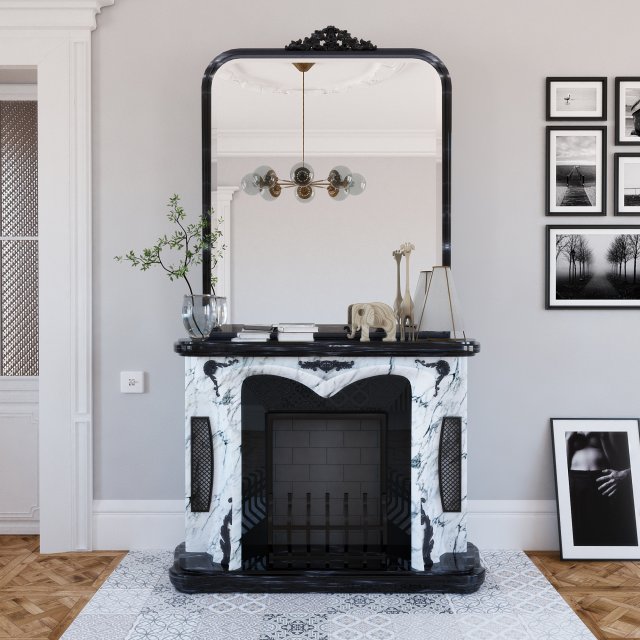 fireplace 0204 3D Модель .c4d .max .obj .3ds .fbx .stl .blend 