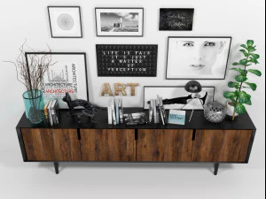 conjunto de decora&ccedil;&atilde;o 2604 Modelo 3D