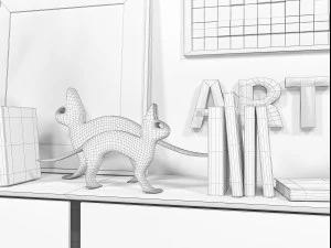 conjunto de decora&ccedil;&atilde;o 2604 Modelo 3D