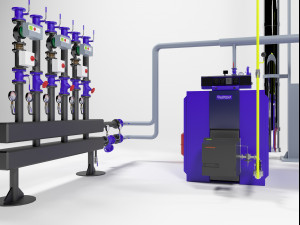buderus ge315-140 heating instalation 3D Model