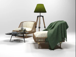furniture set 0206 3D Model