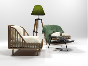 furniture set 0206 3D Model
