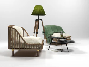 furniture set 0206 3D Model