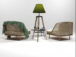 furniture set 0206 3D Model