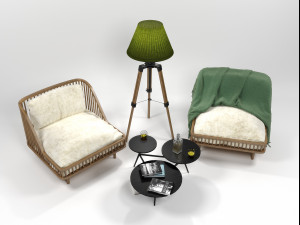 furniture set 0206 3D Model