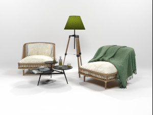 furniture set 0206 3D Model