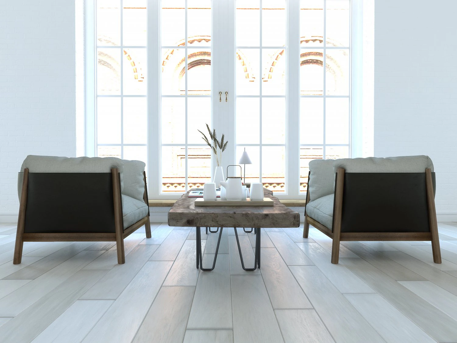 yak armchairs set 3D Model .c4d .max .obj .3ds .fbx .stl .blend