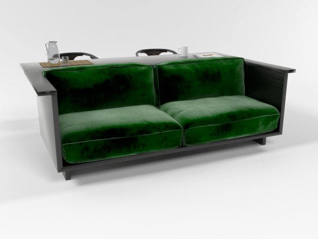 sofa set 0707 3D Модель .c4d .max .obj .3ds .fbx .stl .blend 