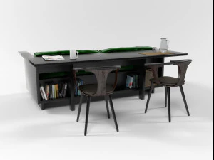 sofa set 0707 3D Model