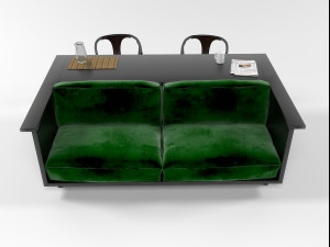 sofa set 0707 3D Модель