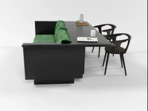 sofa set 0707 3D Model