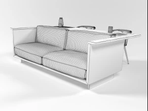 sofa set 0707 3D Model