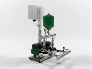 wilo comfort vario mhie205 pump station Modèle 3D