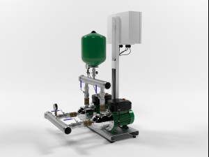 wilo comfort vario mhie205 pump station 3D Model