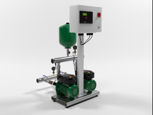 wilo comfort vario mhie205 pump station 3D Model