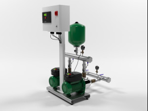 wilo comfort vario mhie205 pump station 3D Model